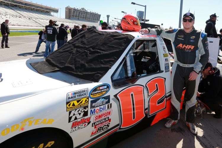 Austin Hill finished 18th in the NASCAR Camping World Truck Series race at Kentucky Speedway
